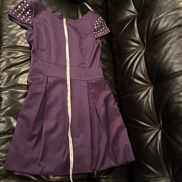 Purple studded Mini Dress - Picture 10 of 11